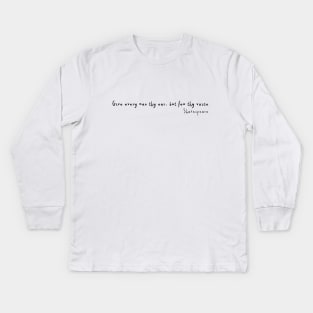 william shakespeare, literature, and drama designs quote Kids Long Sleeve T-Shirt